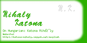 mihaly katona business card